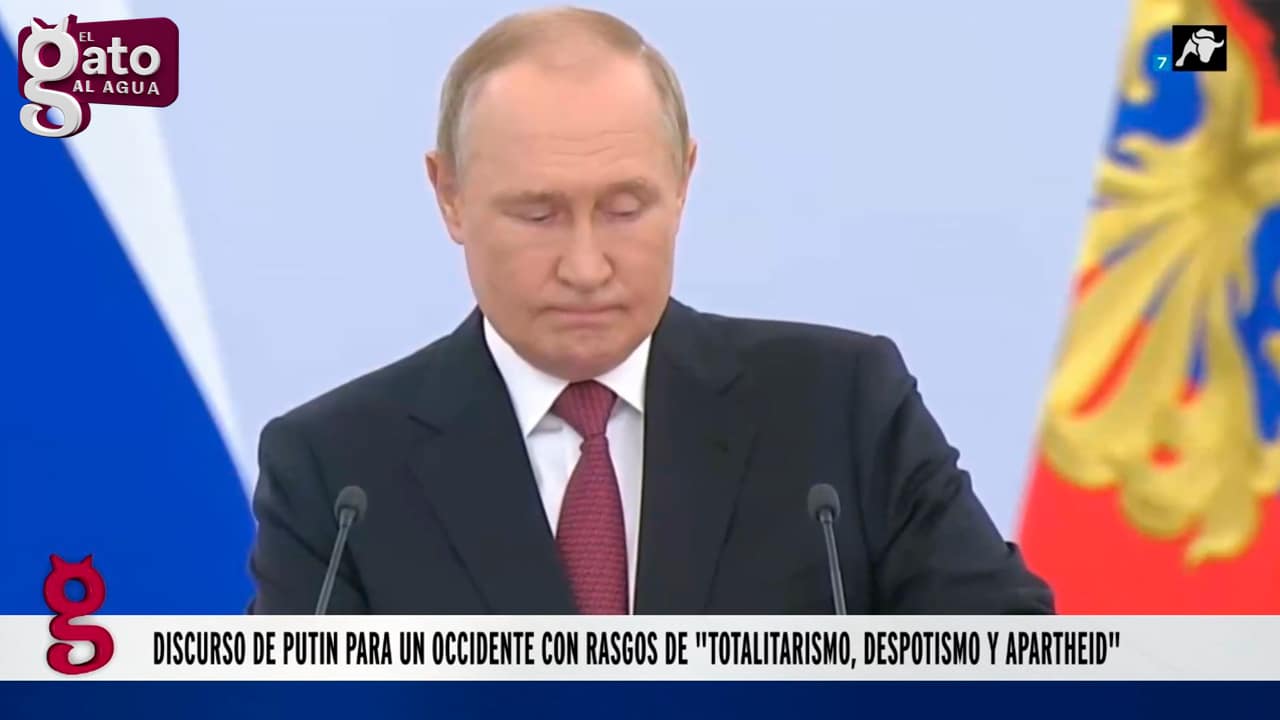 Discurso de Putin para occidente con rasgos de totalitarismo, despotismo y apartheid