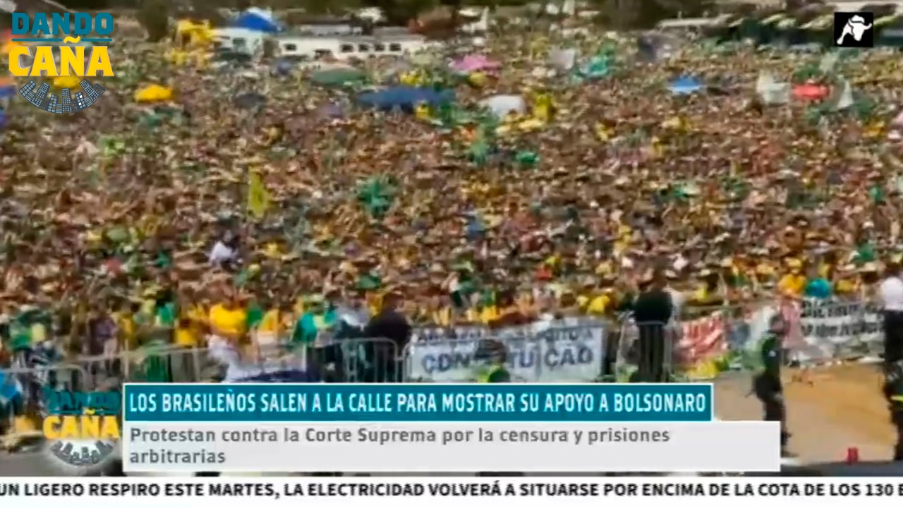 Los brasileños salen a la calle para mostrar su apoyo a Bolsonaro