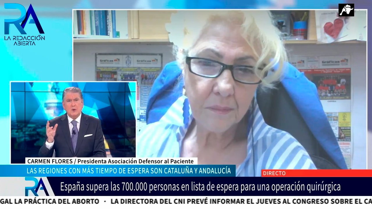 700.000 personas en lista de espera para una operación quirúrgica: hablamos con Carmen Flores