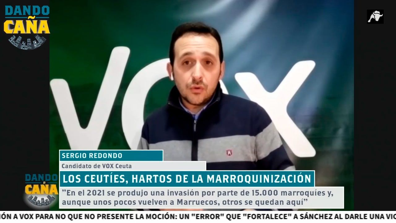 Redondo (VOX) repasa los problemas de Ceuta: ‘Inseguridad, degradación social e ideología marroquí’