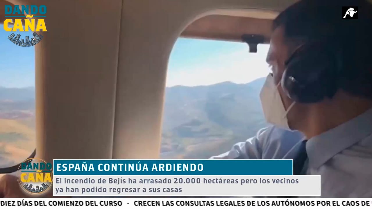 Sánchez reactiva su agenda, tras el parón estival, visitando las zonas quemadas de Bejís