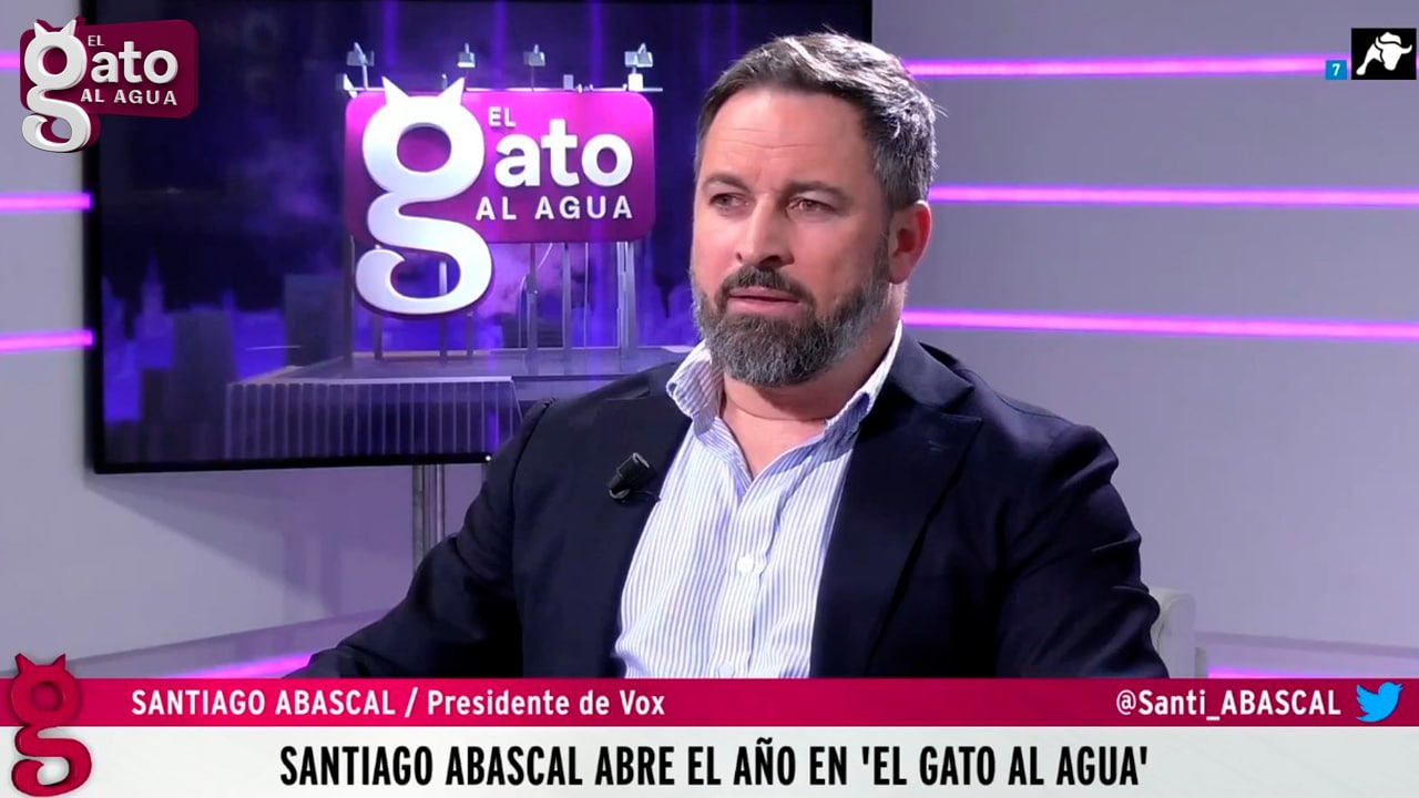 Santiago Abascal abre el año en El Gato al Agua | 10/01/22 | Entrevista Completa