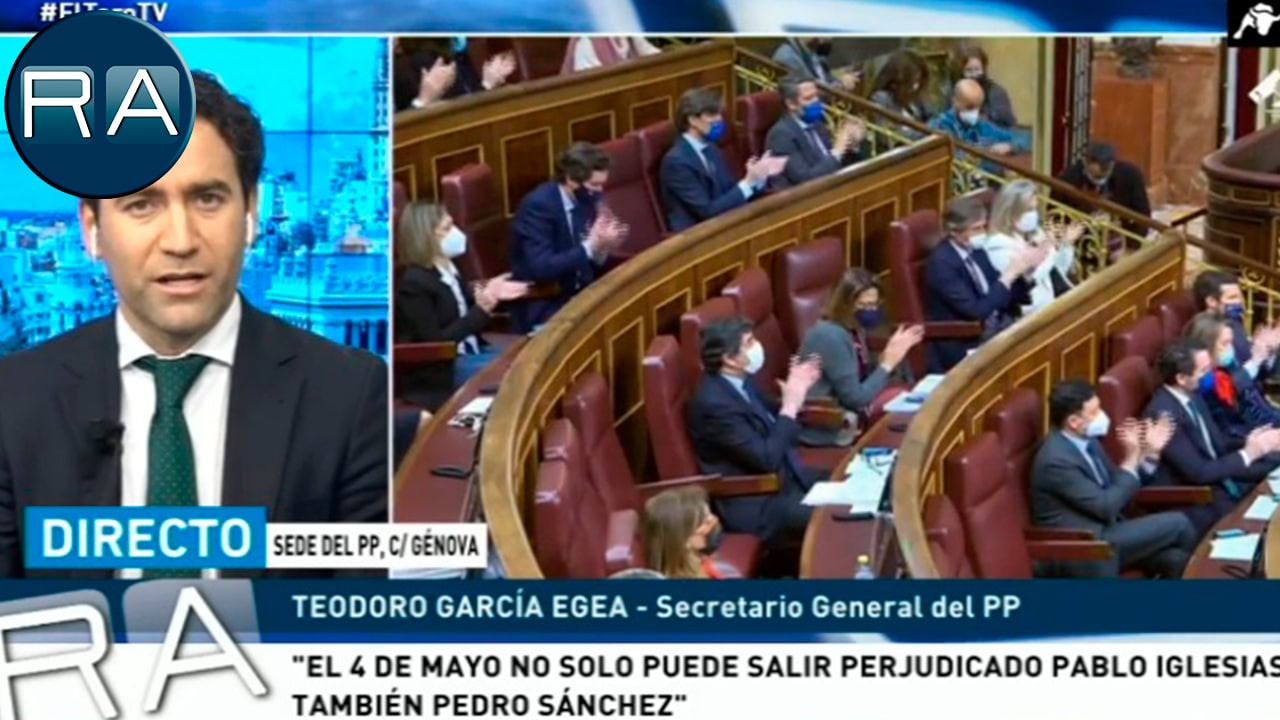 Teodoro García Egea: ‘El 4 de mayo no solo puede salir derrotado Iglesias; también Sánchez’