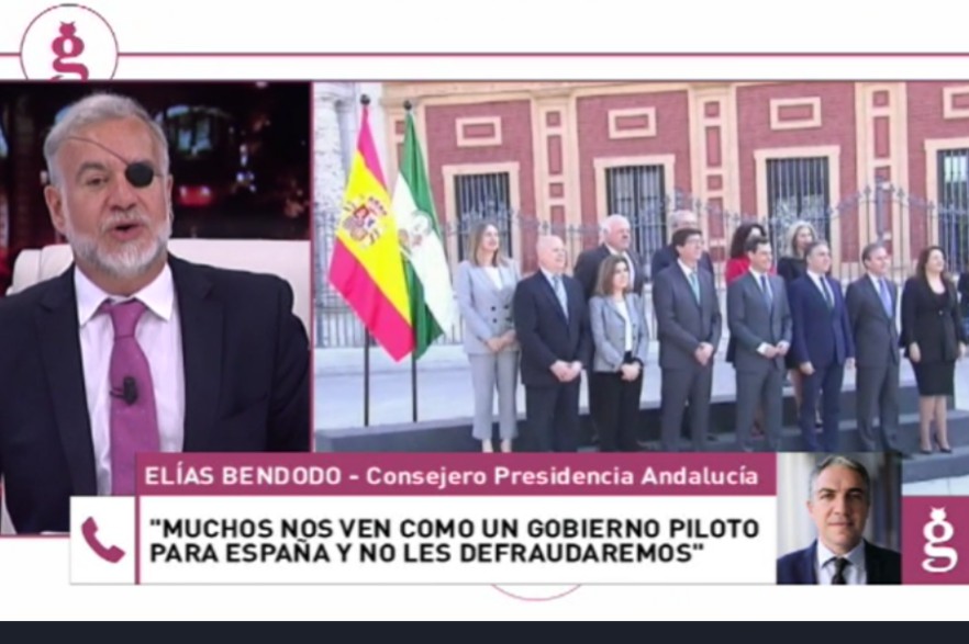 Elías Bendodo: ‘El nuevo Gobierno andaluz funciona, no defraudaremos’