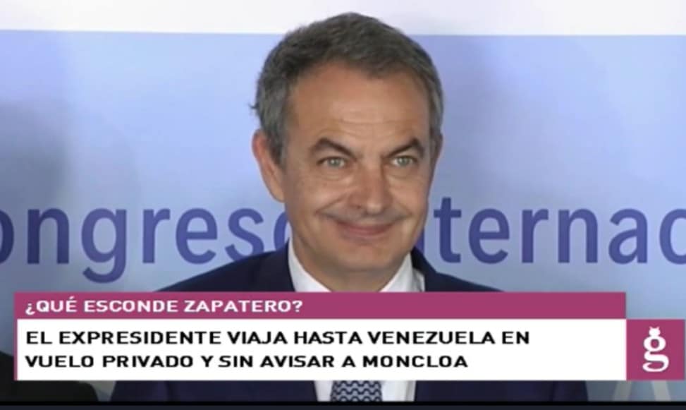 Los misteriosos viajes personales de Zapatero a Venezuela