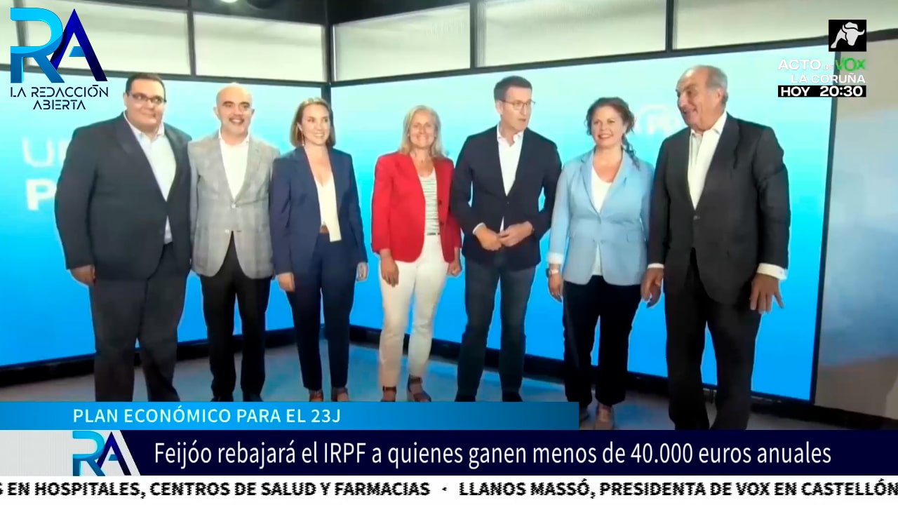 Feijóo, en modo campaña electoral: rebaja del IRPF a rentas menores de 40.000 euros