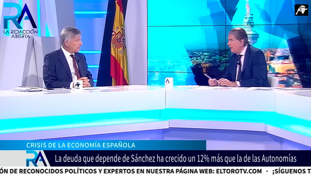 «La deuda pública ha subido un 24% en los cinco años del gobierno de Sánchez»