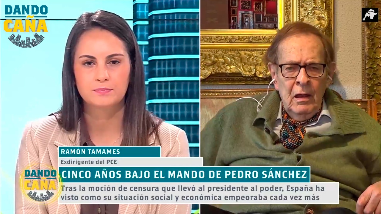 Cinco años bajo el mandato de Pedro Sánchez: hablamos con Ramón Tamames en Dando Caña