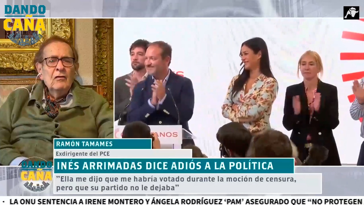 Tamames: Arrimadas no votó a favor de la moción de censura porque su partido no se lo permitió