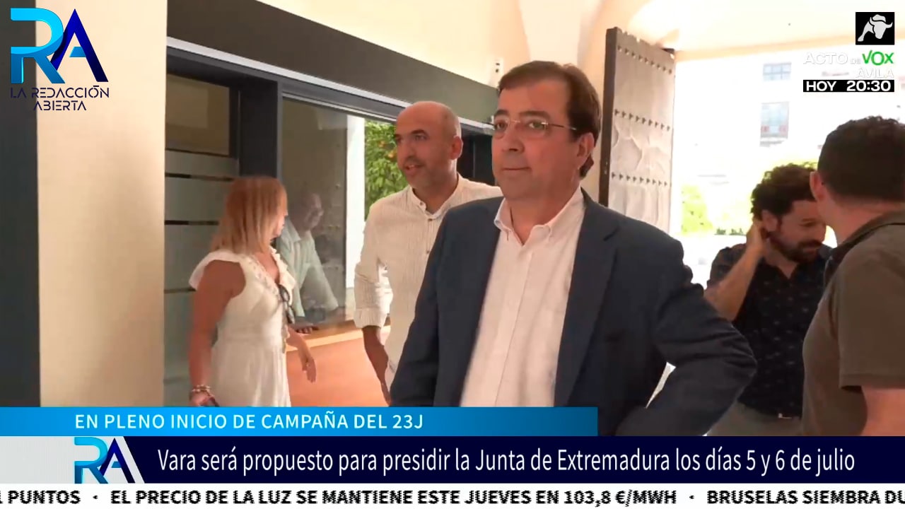 El PSOE acelera la investidura de Vara para evitar el acuerdo de PP y VOX en Extremadura