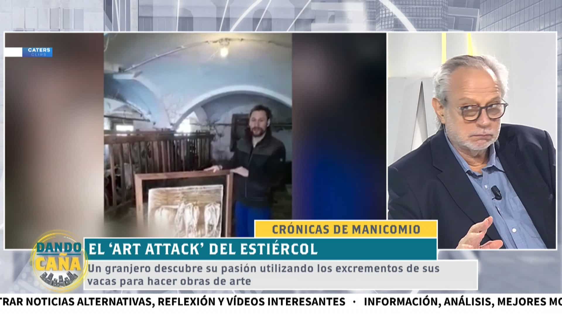 El ‘art attack’ del estiércol: un granjero descubre su pasión pintando con excrementos
