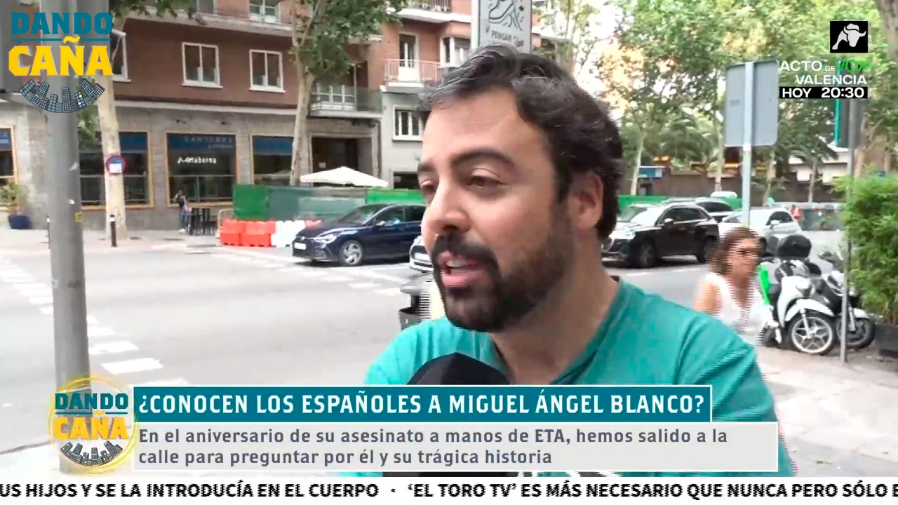 La memoria de los españoles con Miguel Ángel Blanco: los jóvenes no saben quién es