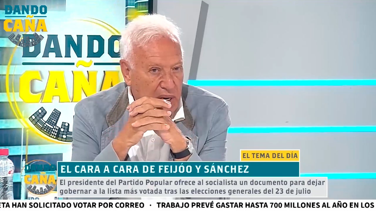 Margallo se lamenta de que Sánchez no haya firmado el documento ofrecido por Feijóo de que gobierne la lista más votada tras el 23J