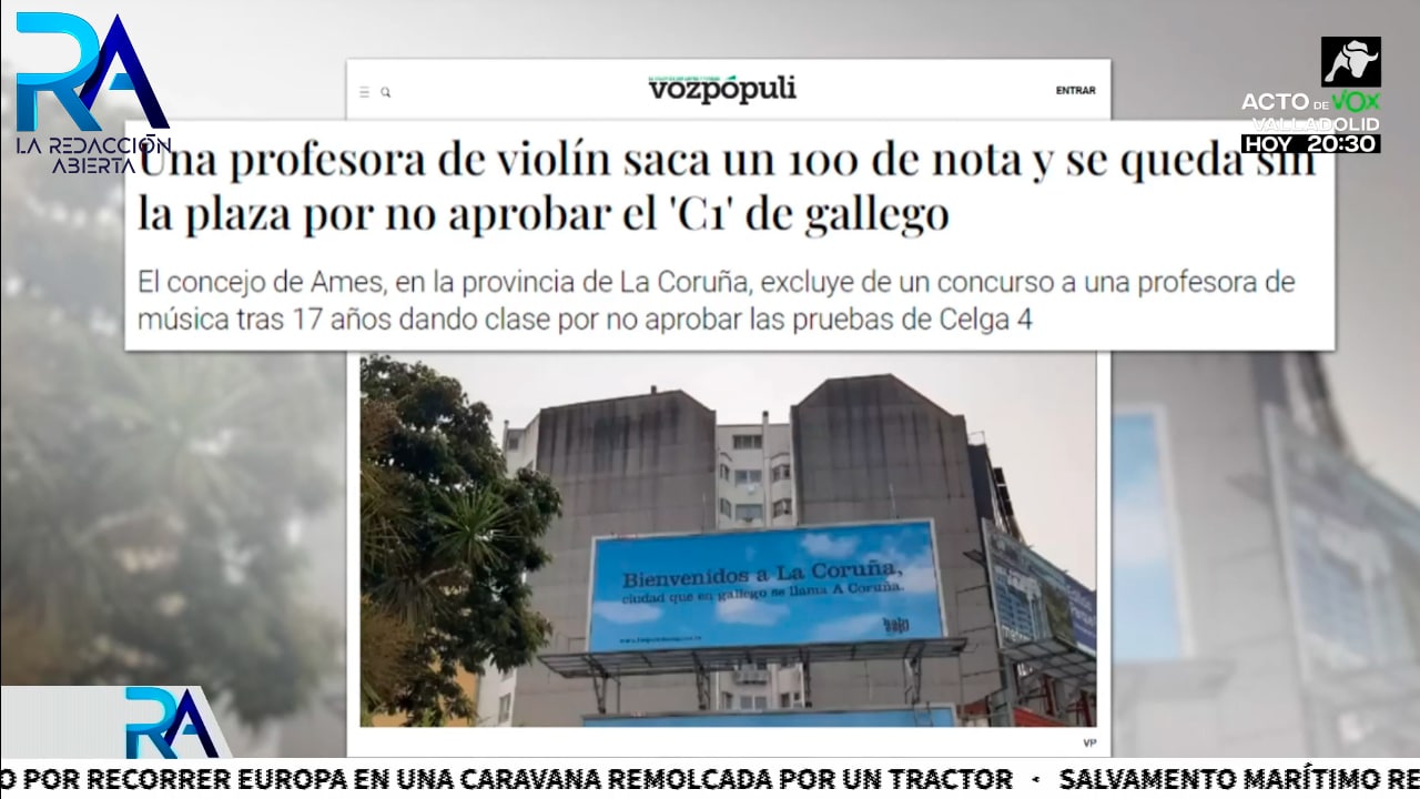 El PP de Galicia permite que una profesora de violín se quede sin plaza por no saber gallego