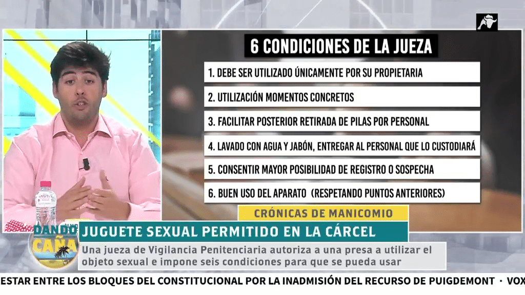 Una juez autoriza a una presa a usar un consolador…¡siempre que no lo comparta!