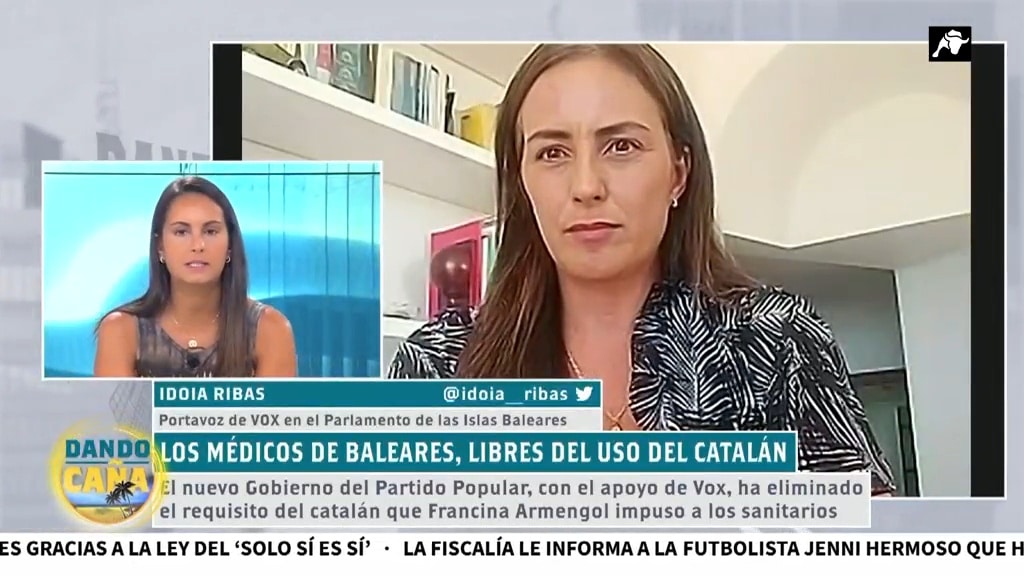 VOX explica en Dando Caña cómo han eliminado la obligatoriedad del catalán en la sanidad de Baleares
