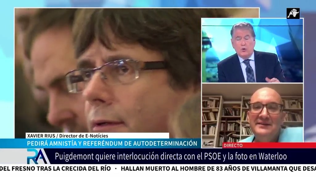 ¿Habrá acuerdo de PSOE y Junts? El periodista Xavier Rius califica a Puigdemont como «un mentiroso compulsivo».