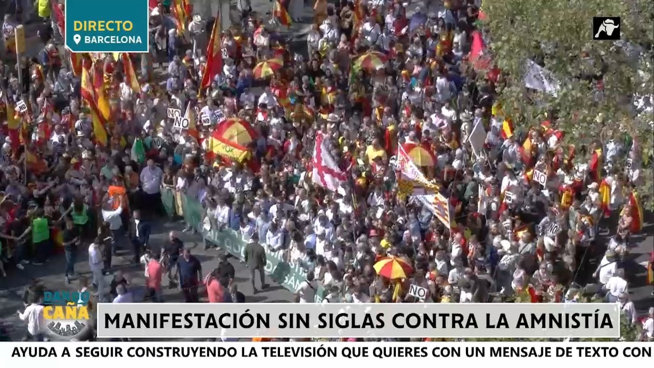 Lo que no verás en una manifestación independentista: respeto y civismo en las calles de Barcelona