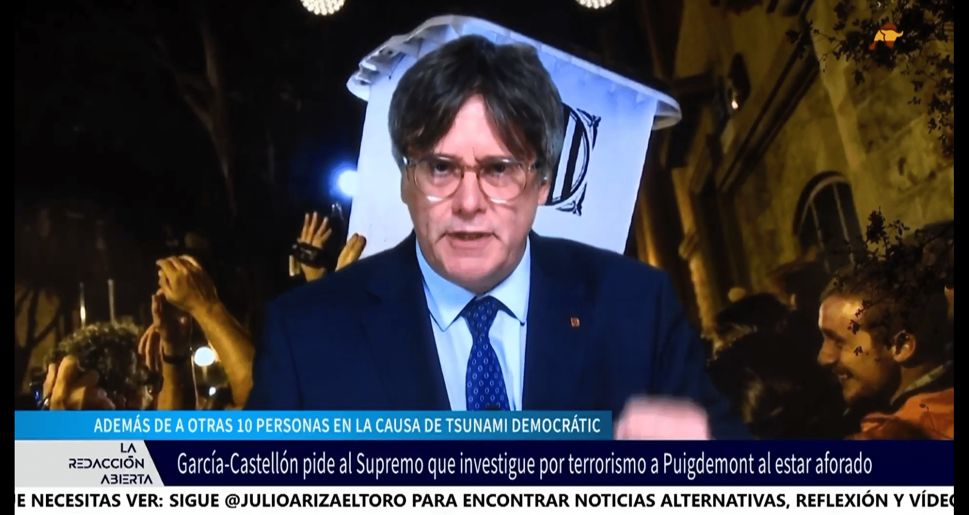 Puigdemont, investigado por terrorismo en la causa de Tsunami Democratic