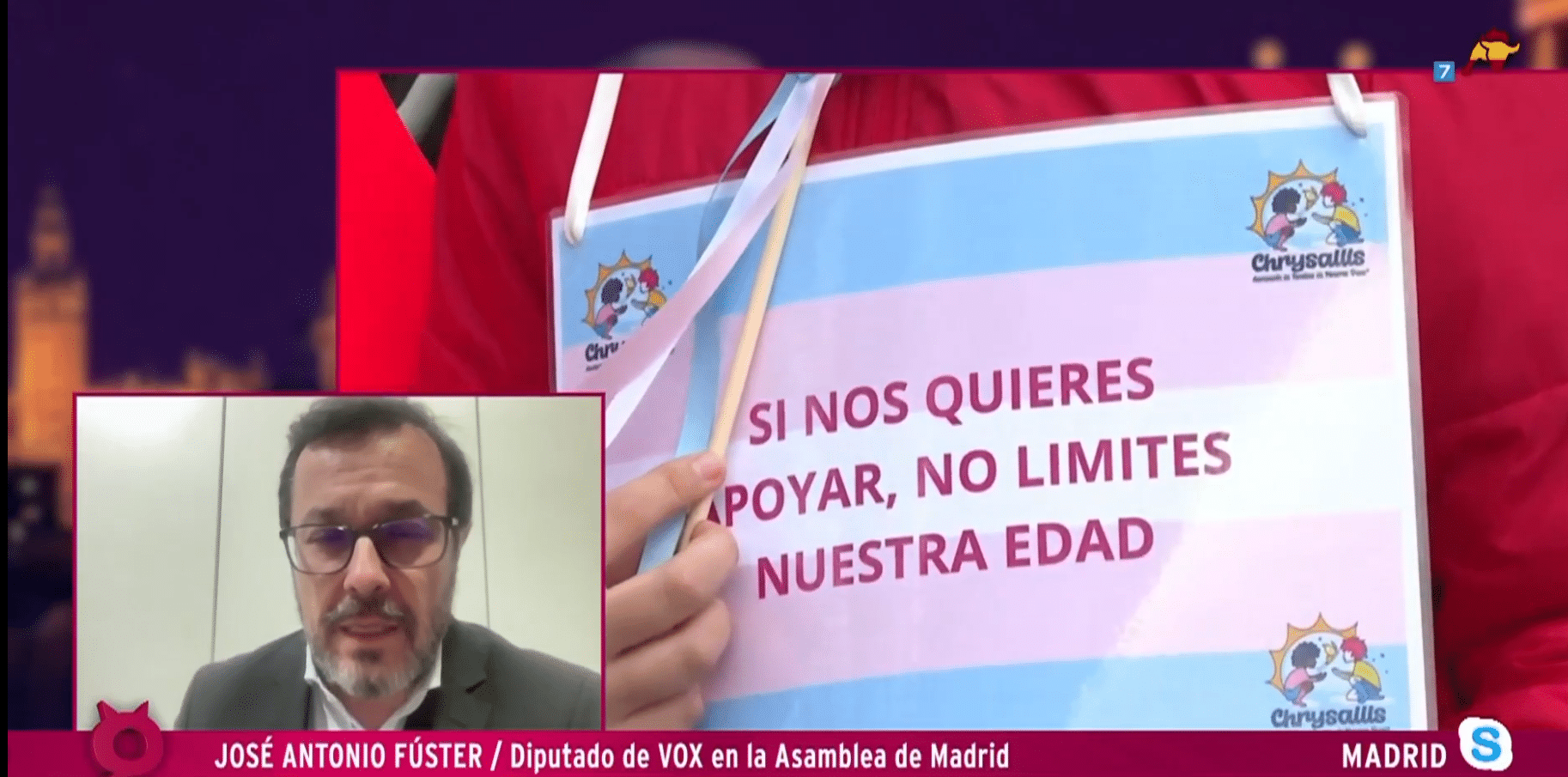 La alegría de Fúster: VOX fuerza a Ayuso a retirar la ley trans de Madri
