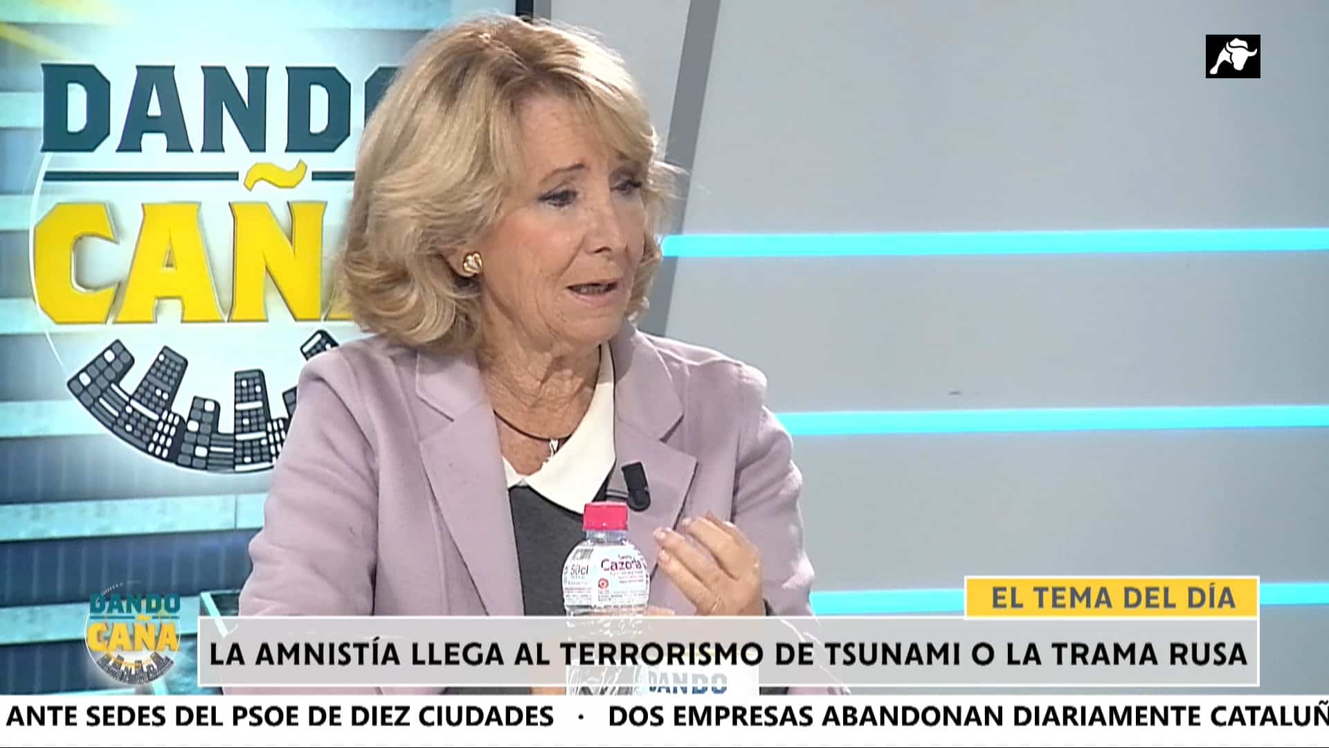 Esperanza Aguirre pide explicar a Europa lo que está pasando: “Se fuman el pluralismo político”
