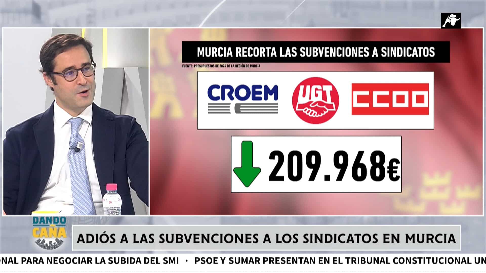 Murcia rebaja las subvenciones a sindicatos gracias al gobierno de PP y VOX