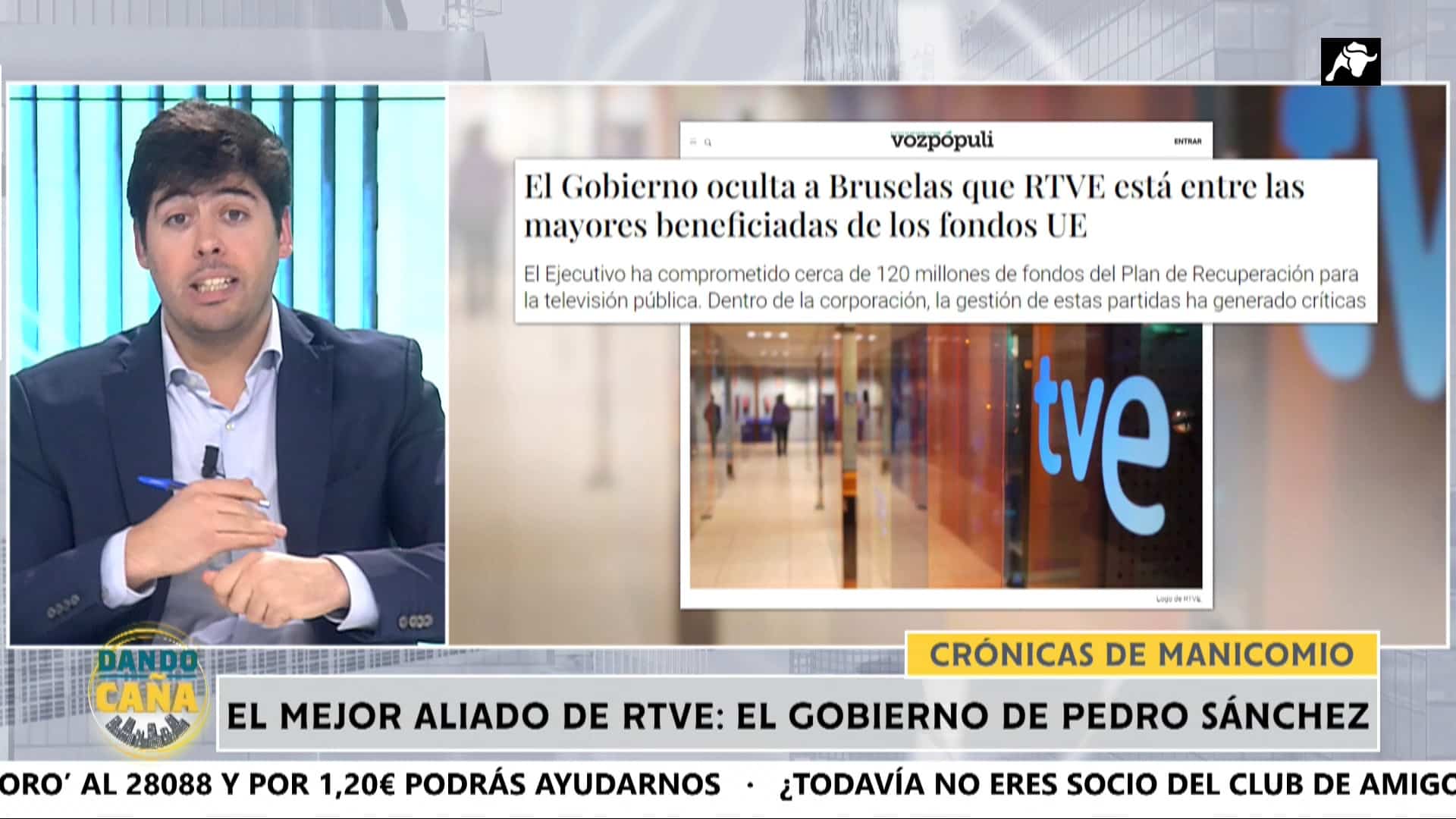 RTVE manipula al poner como ciudadano argentino a un asesor de Más Madrid