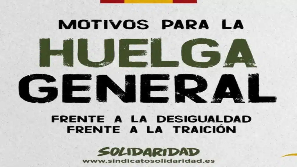 Solidaridad defiende la legalidad de la huelga general del 24-N