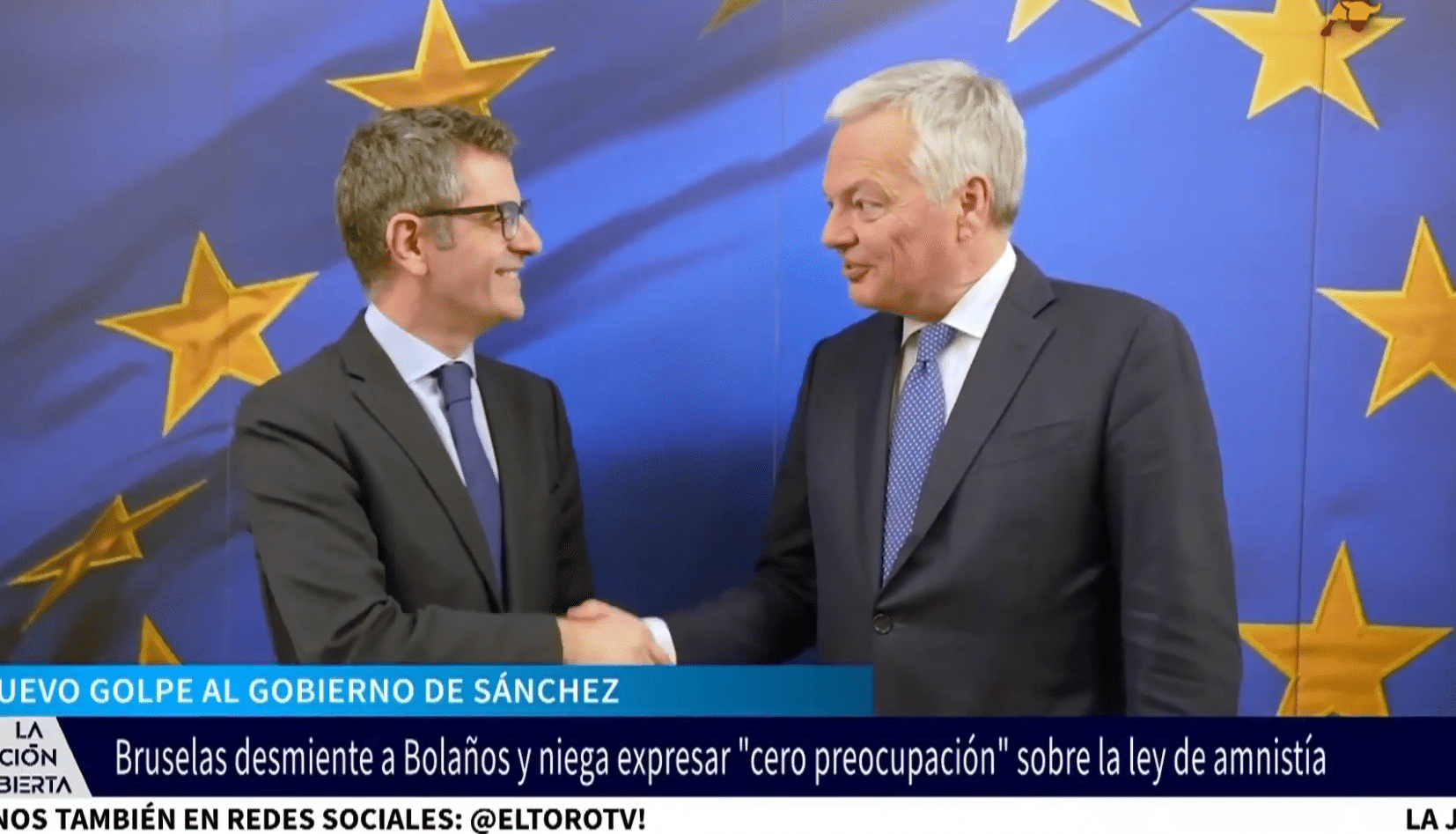 Bruselas vuelve a dejar en evidencia al gobierno de Sánchez desmintiendo a Bolaños por el «0 preocupación»