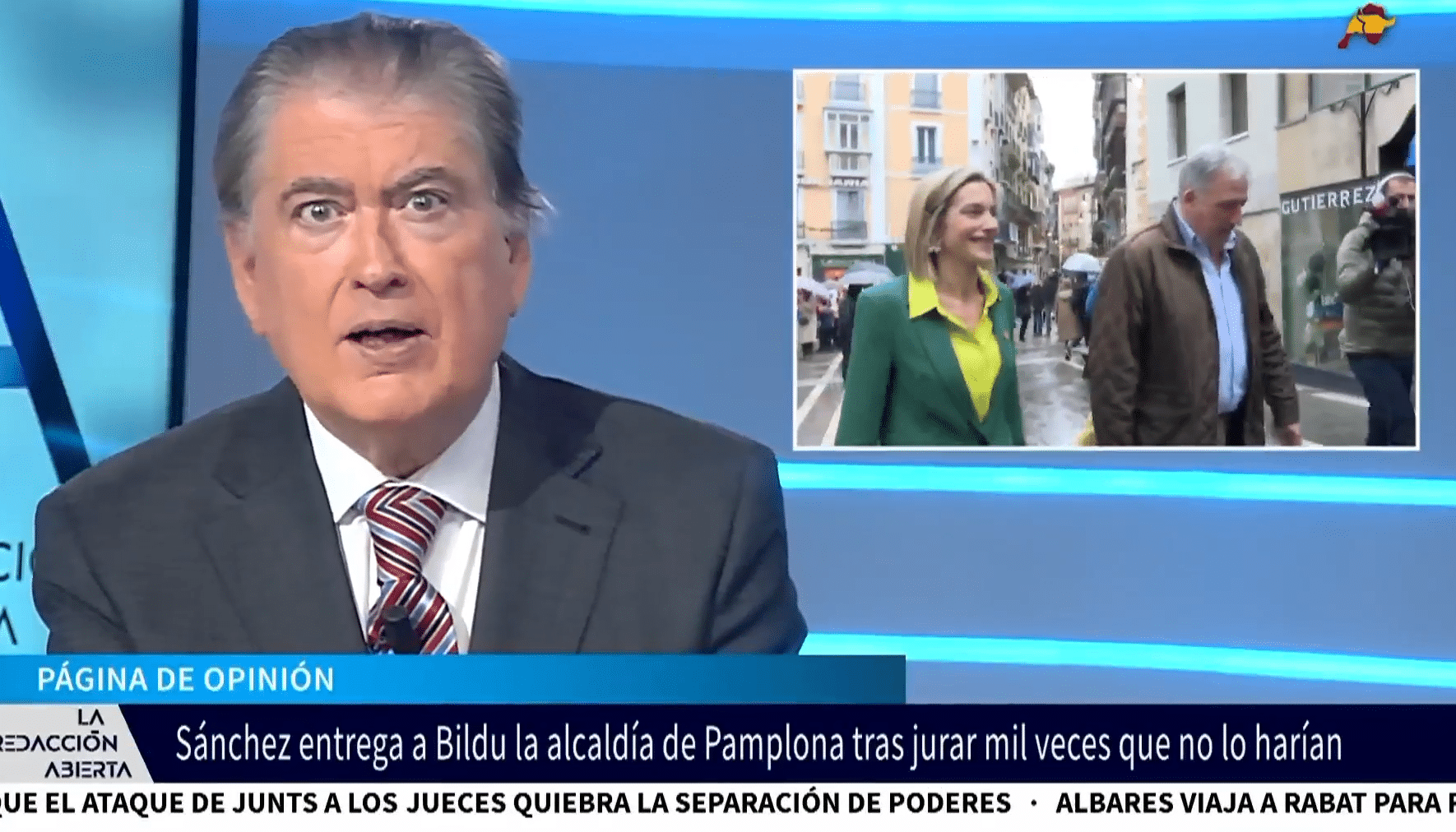 Horcajo, sobre el pago de Sánchez a Bildu con Pamplona: «Sus actos monstruosos les definirán»