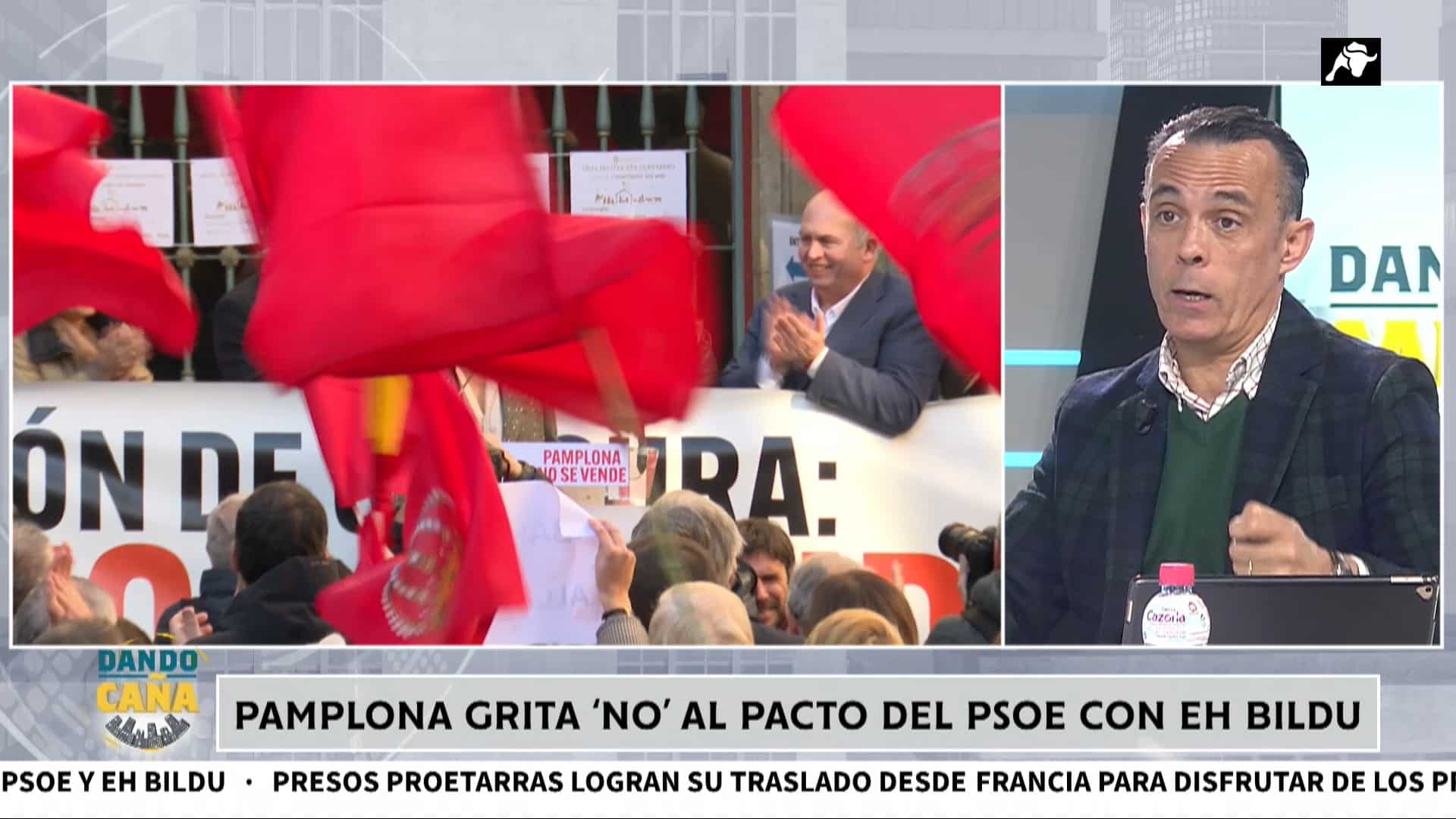 Pamplona en contra del pacto del PSOE con Bildu que compra la teoría proetarra