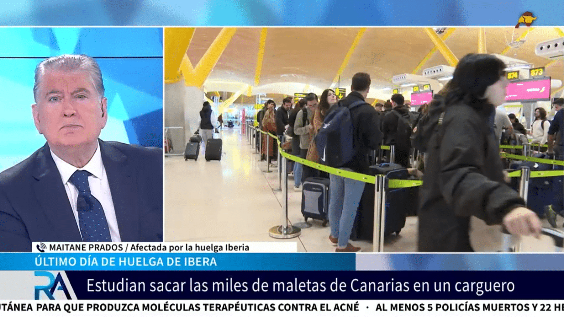  Indignación entre los pasajeros afectados por la huelga de Iberia: «Vimos miles de maletas mezcladas, algunas abiertas y rotas»