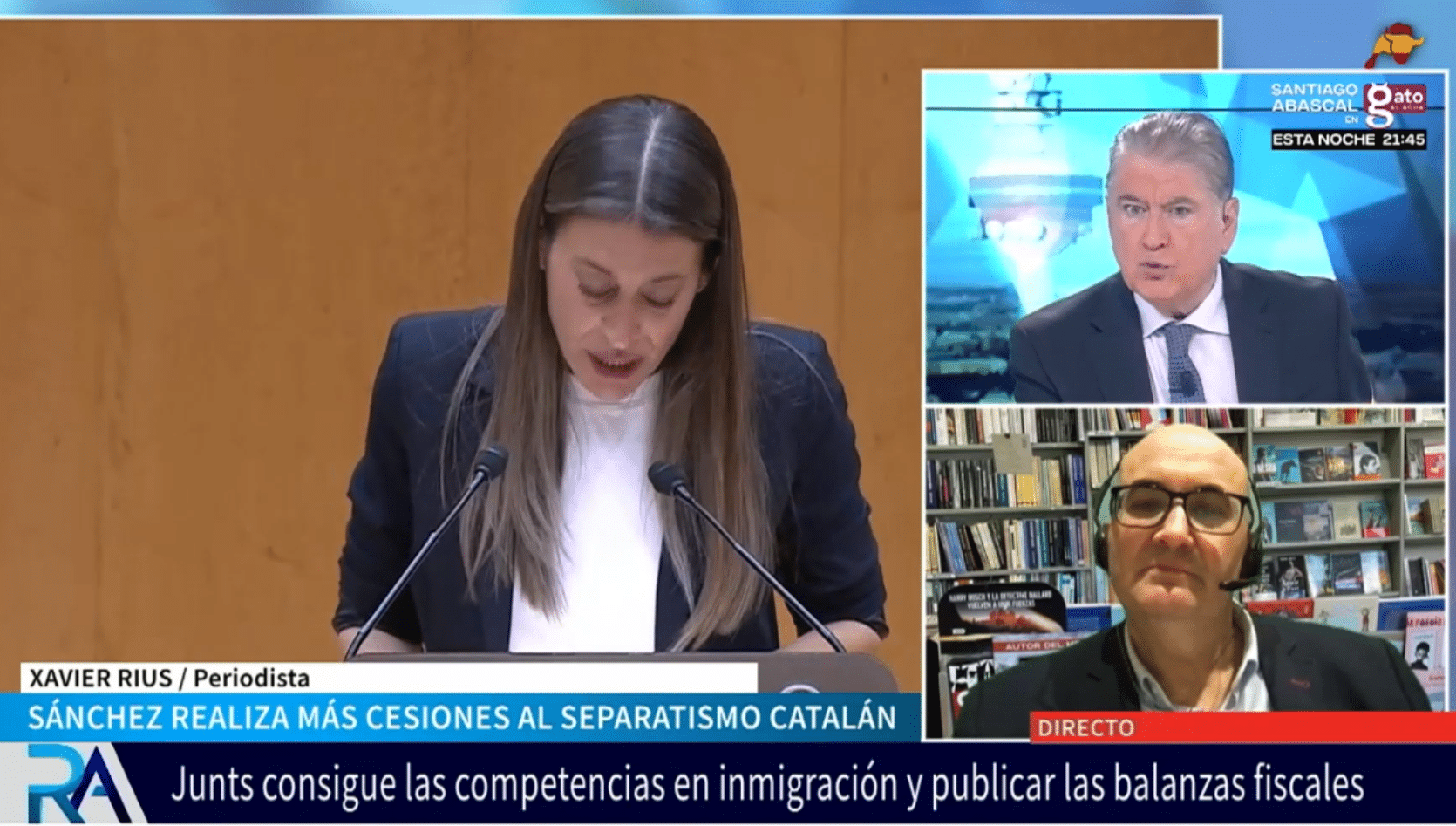 Xavier Rius carga contra la Generalidad: «Siempre han sido hispanofóbicos y han vendido la política de papeles para todos»