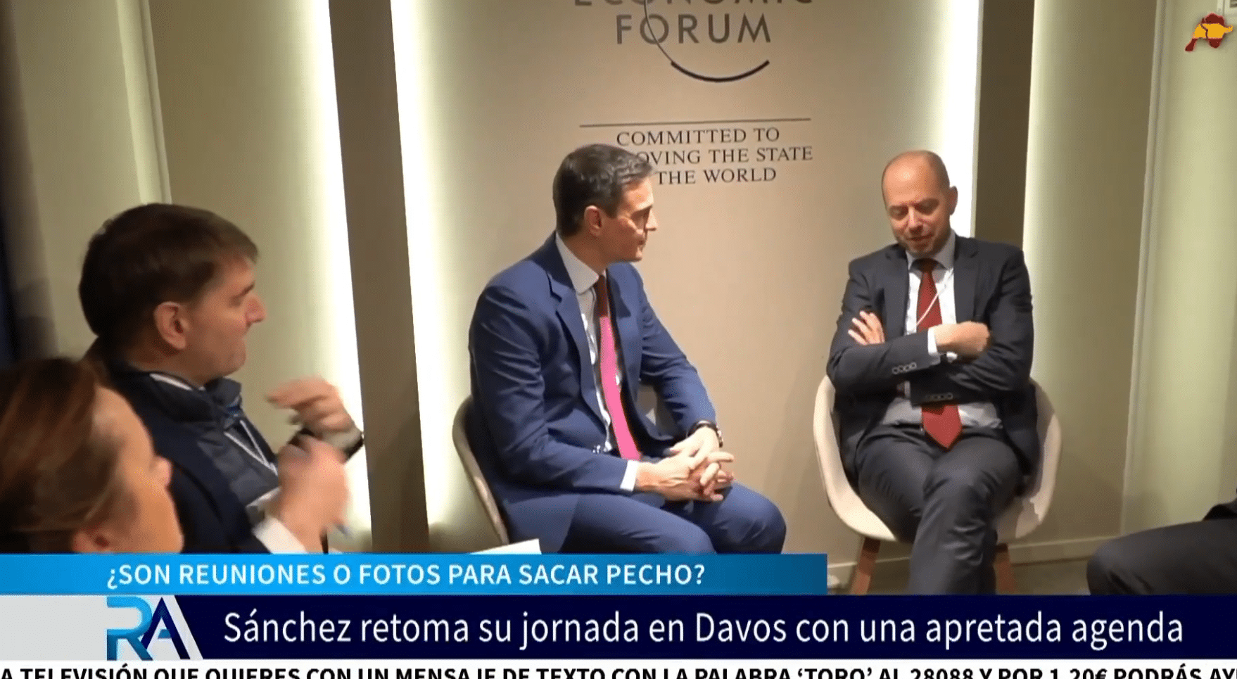 ¿Reuniones o fotos para sacar pecho?: Las mil reuniones de Sánchez en Davos