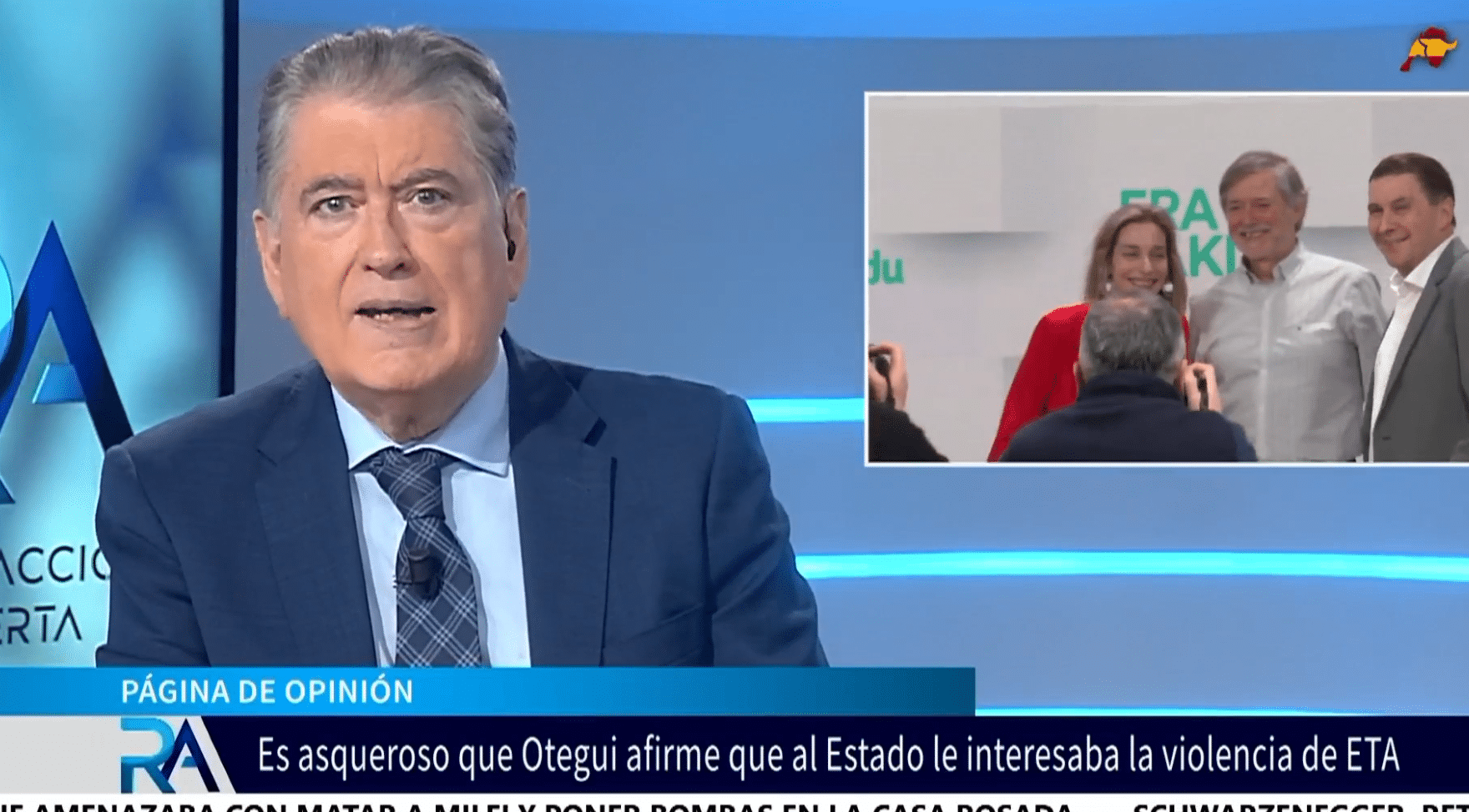 Horcajo llama a Otegui «asqueroso» por acusar al Estado de alimentar ETA 
