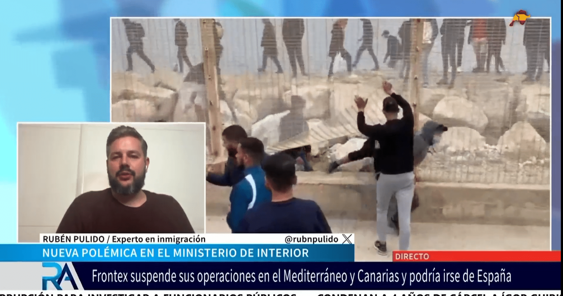 Rubén Pulido alerta del aumento de «las pateras aéreas» en España tras el caos en Barajas.
