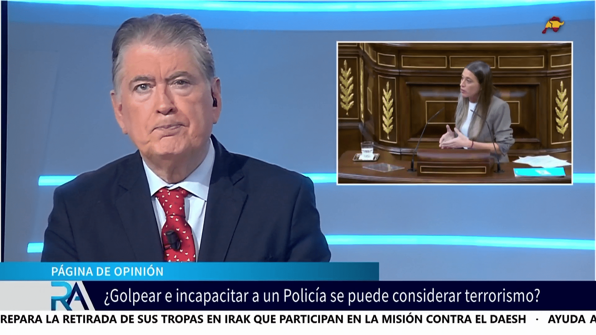 Horcajo aplaude a García-Castellón: «¿No es terrorismo que a un poli le den una pedrada?»