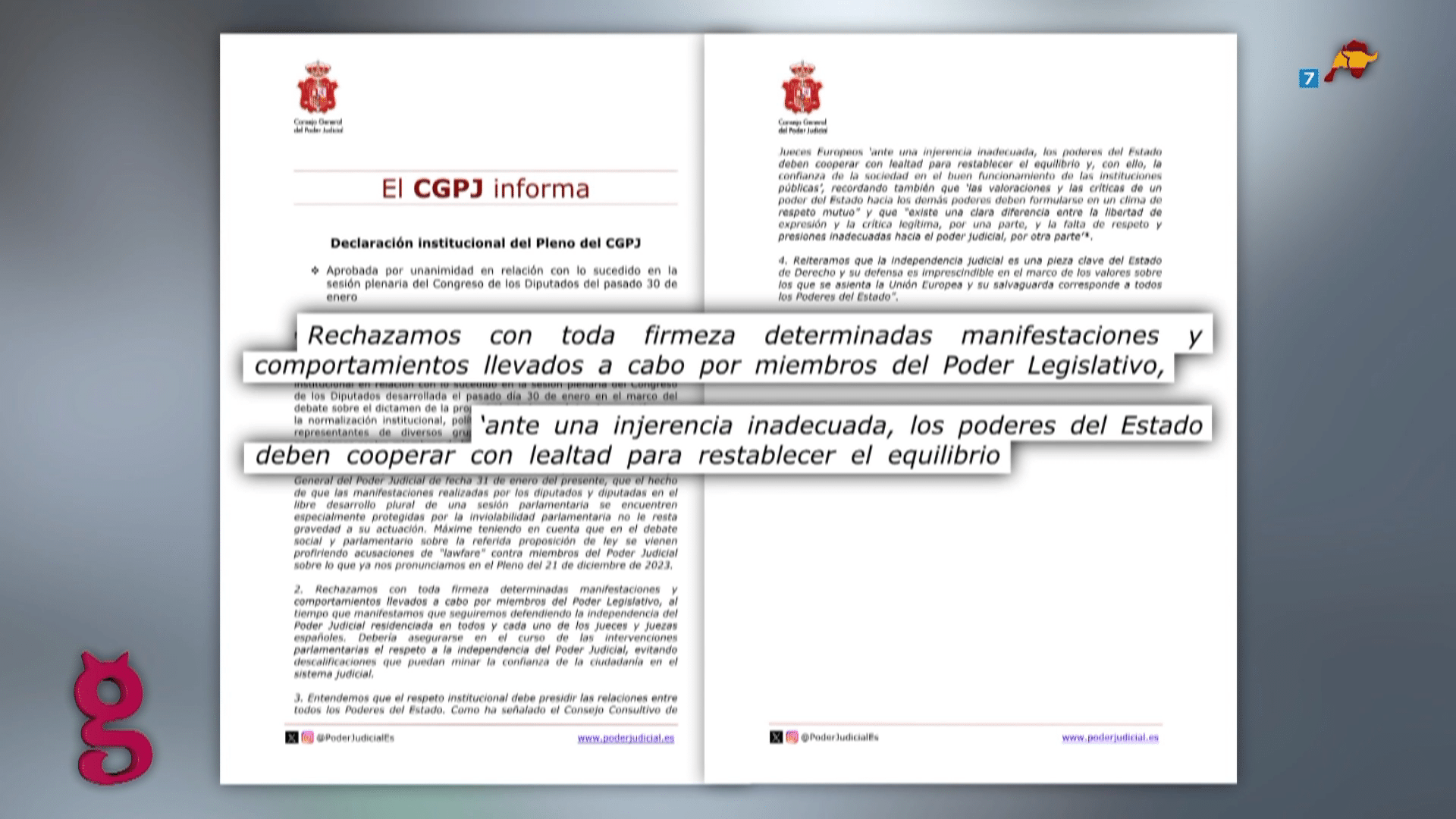 Esparza exige “un poco de valor” al CGPJ ante los ataques de Junts y la izquierda