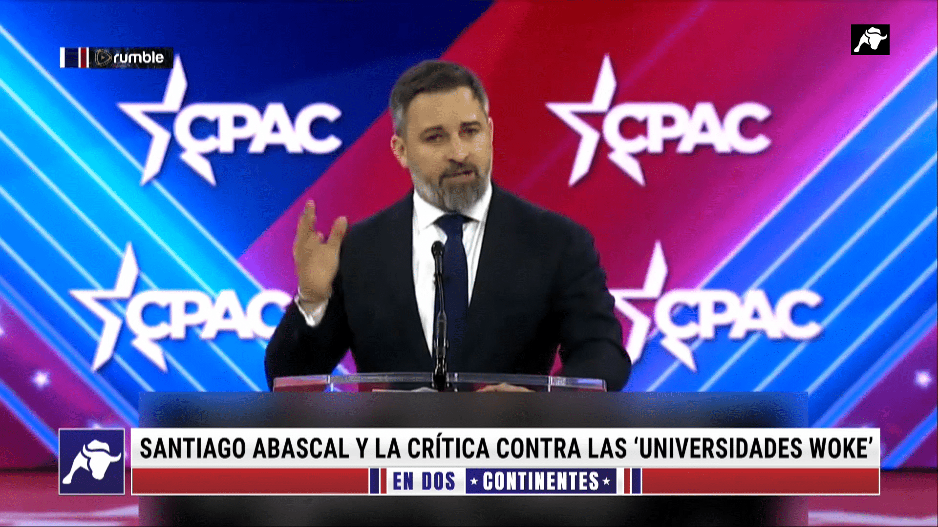 Santiago Abascal, elogiado por Trump en la CPAC