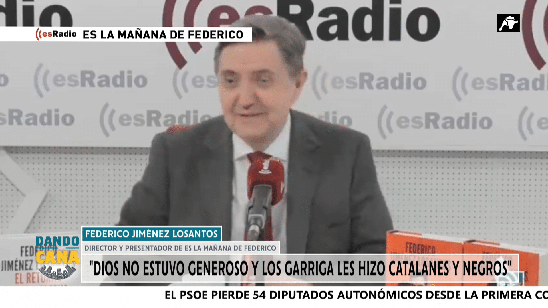 Ignacio Garriga responde al “asqueroso racista” Federico Jiménez Losantos en Dando Caña