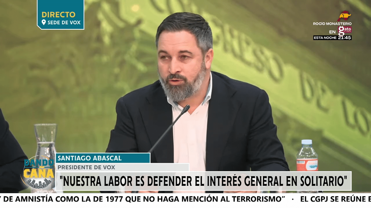 Abascal reprocha el silencio sobre la invasión migratoria y el fanatismo verde de la Agenda 2030