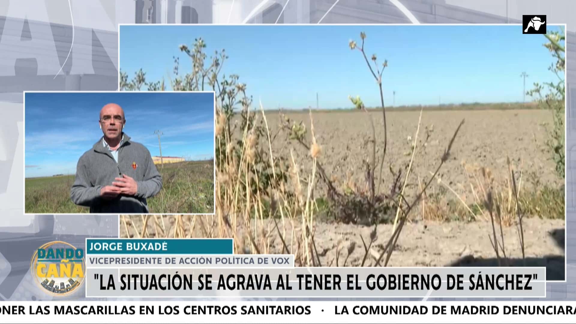 Jorge Buxadé explota contra el consenso progre europeo inmóvil ante la sequía