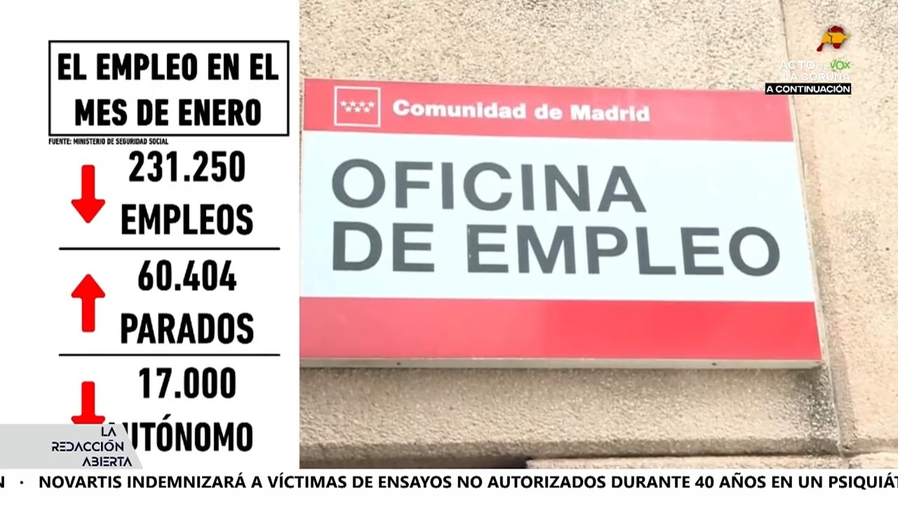 Más de 60.000 personas en el paro tras la campaña de Navidad pero para el Gobierno son unos buenos datos