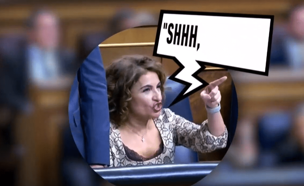 La MACARRA María Jesús Montero amenaza al PP: “¡Shhh, cuidao’!”