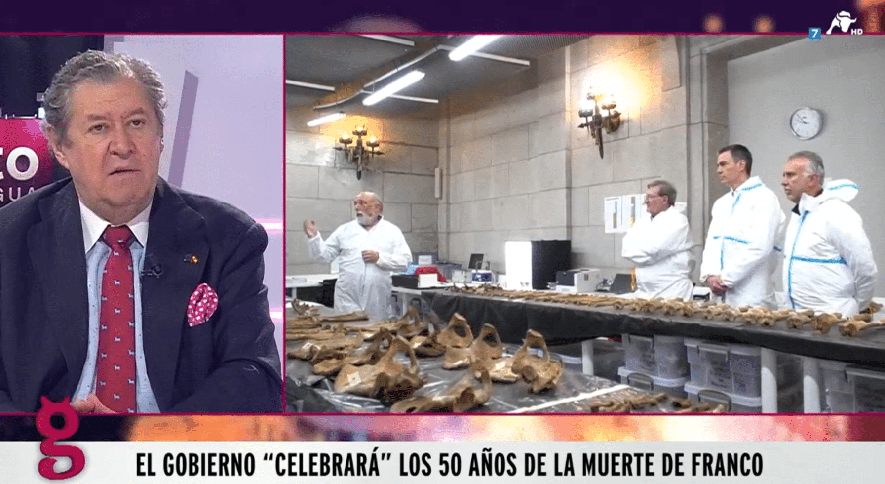Calvet siente ASCO ante la “cosa macabra para anunciar Balay” de Sánchez entre cráneos