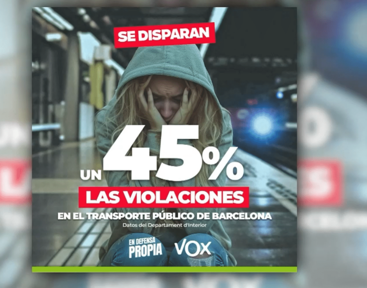  Brutal censura a los carteles electorales de VOX en Cataluña: “¡¿Está prohibido decirlo?!”