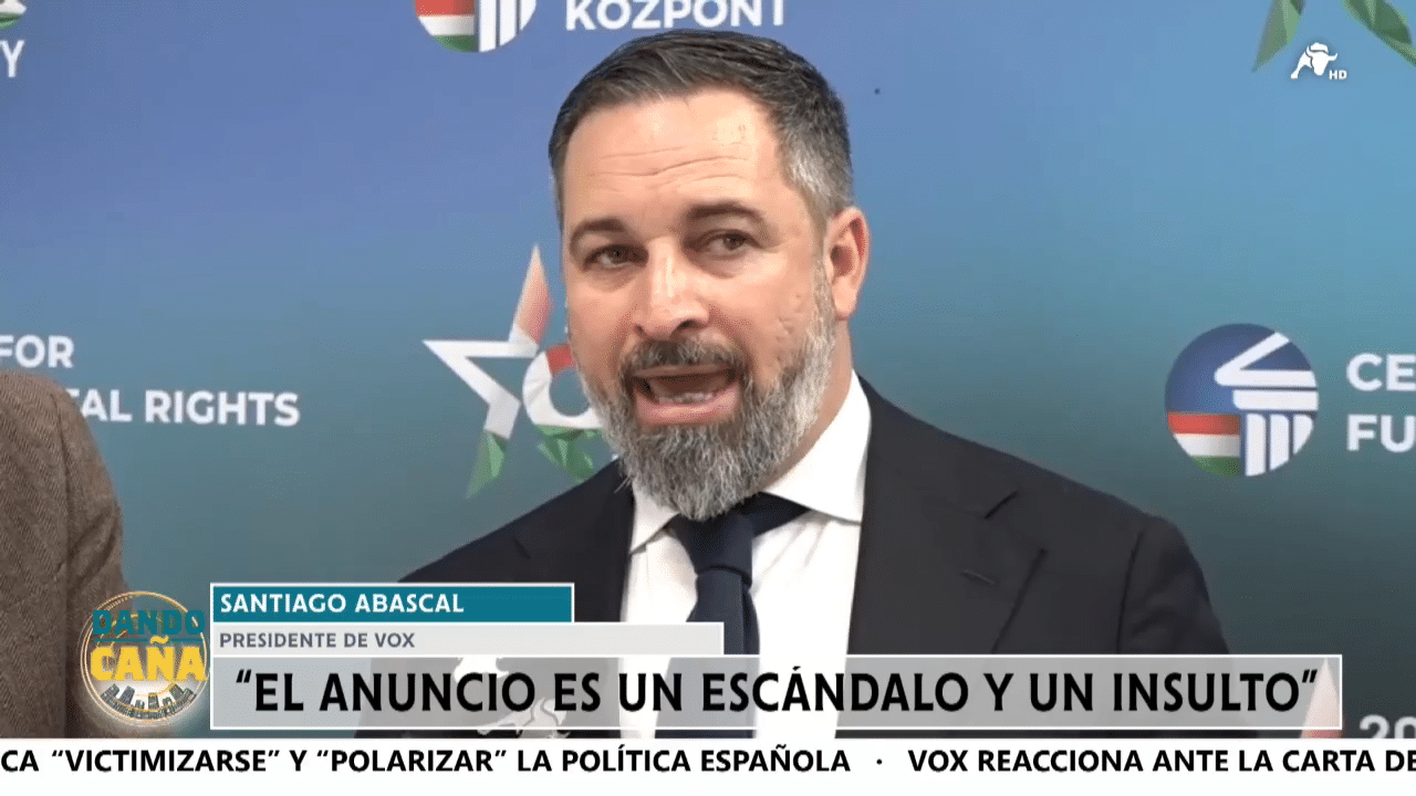 Santiago Abascal expone el “insulto” del victimismo de Sánchez