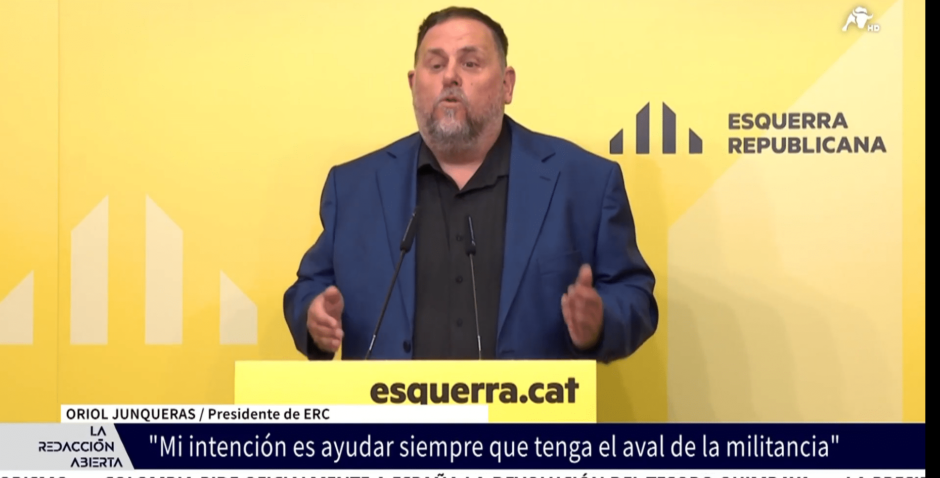 Junqueras se aferra al cargo, dimitirá en el mes de junio pero se presentará a la reelección