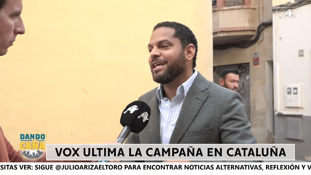 Entrevista a Ignacio Garriga desde dónde VOX colocó su primer cartel de campaña en Cataluña en 2015