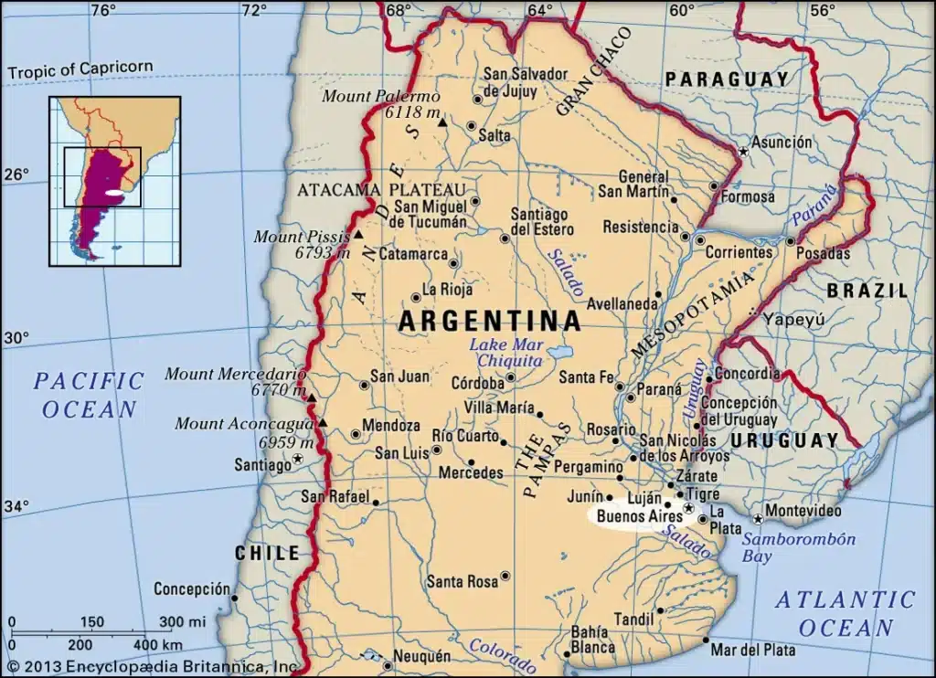 Efemérides 11 de junio | La fundación de Buenos Aires (mapa Buenos Aires)